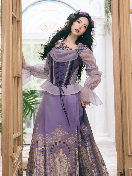 Mamian Skirt Set with Lolita Touch – Everyday Hanfu S-XL