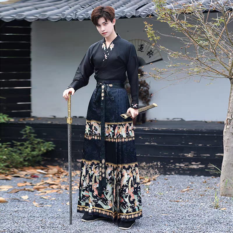 情侣装马面裙交领汉服hanfu horse face skirt S-6XL