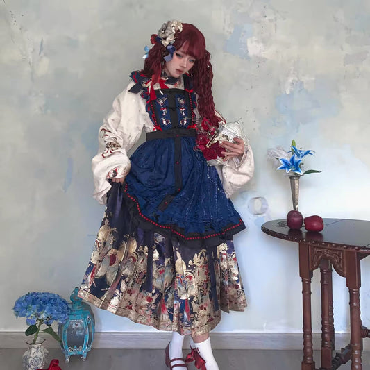 Lolita Hanfu Mamian Skirt Set – Complete Outfit S-XL