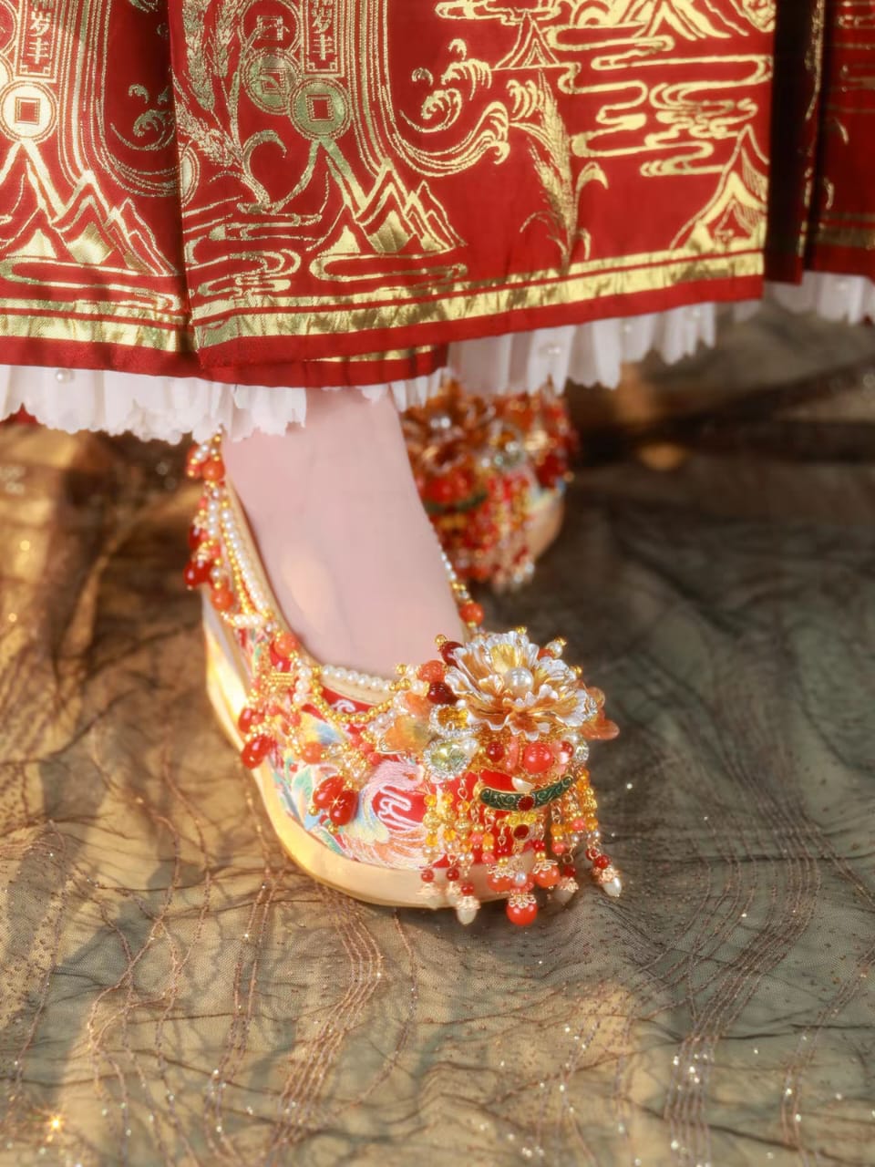 Ancient Chinese Hanfu Shoes |Traditional Chinese Wedding Shoes