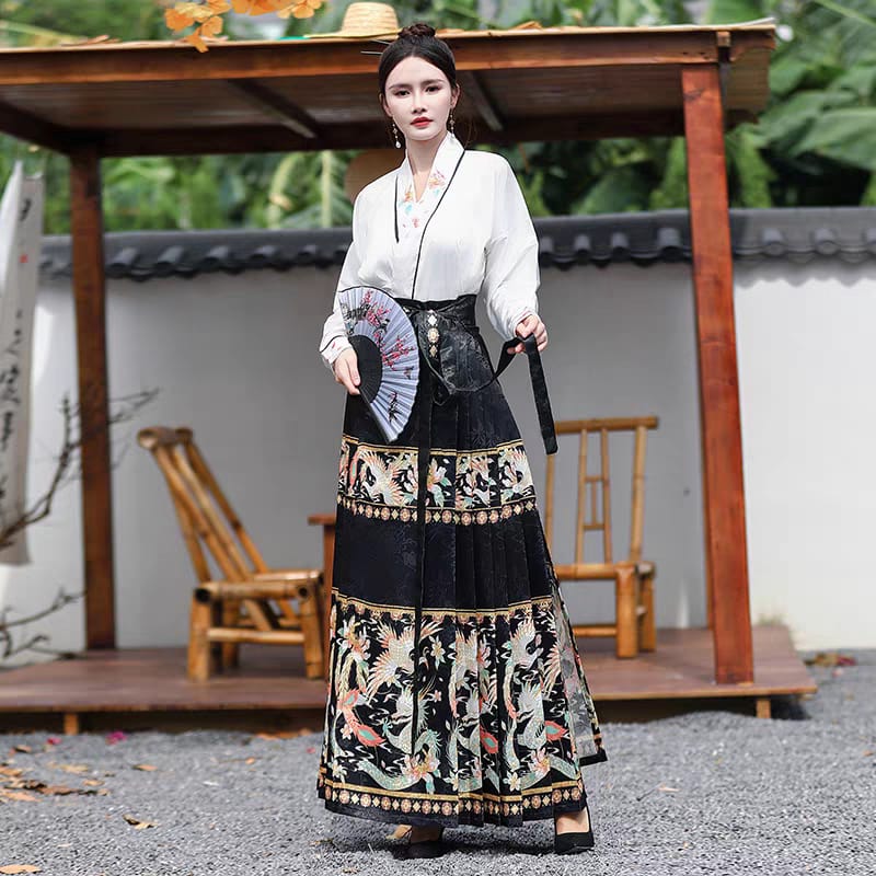 情侣装马面裙交领汉服hanfu horse face skirt S-6XL