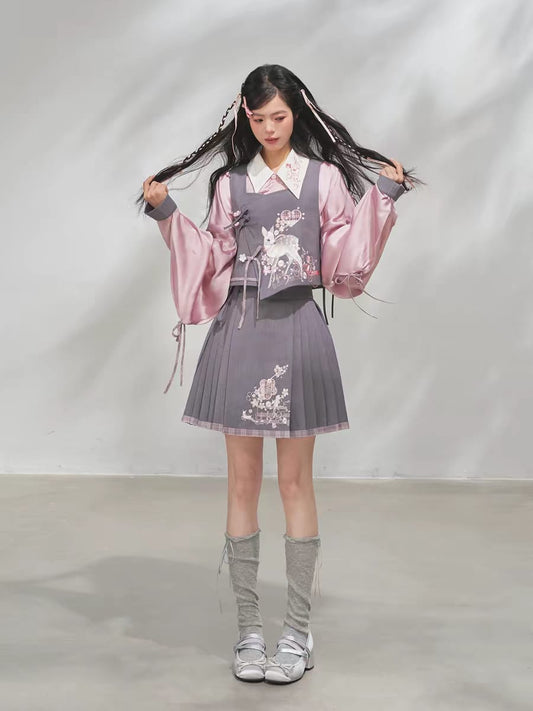 Casual Mamian Skirt Full Set – Modest Daily Hanfu S-XL