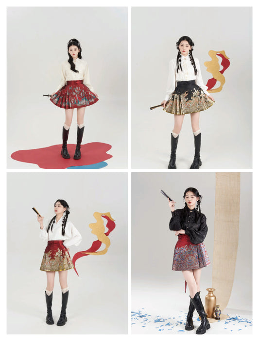 织金迷你版马面裙配套(上衣S-L/马面裙XS-XL)