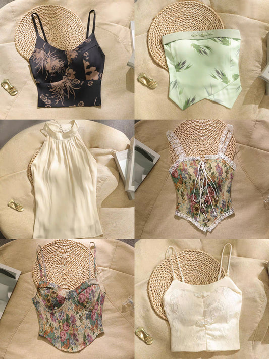 New Chinese style camisole (suitable for pairing with a horse-face skirt)