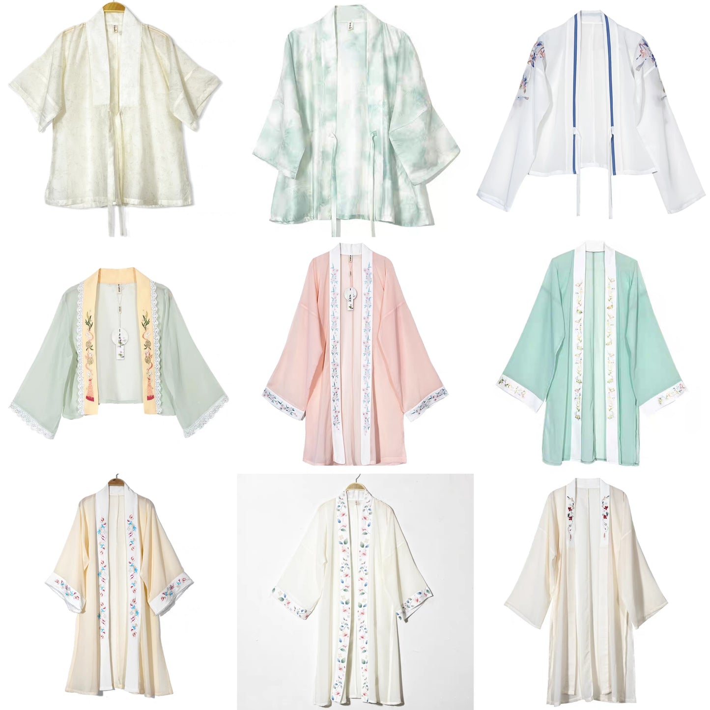 Hanfu double-breasted shirt汉服对襟衫S-XL