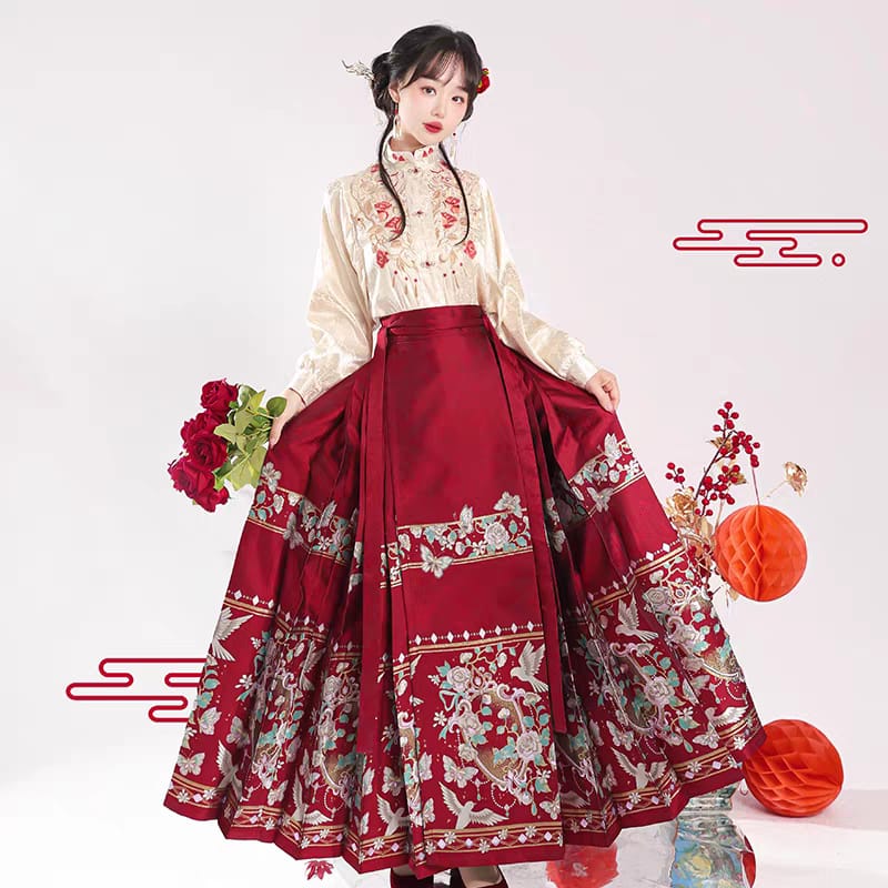 新中式马面裙婚服配套S-L