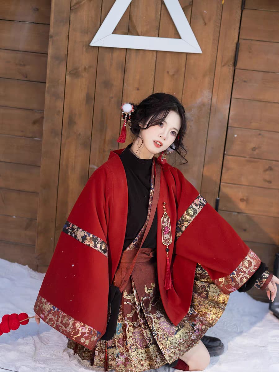 Classic Short Mamian Skirt Set – Easy Everyday Chinese Traditional Clothing S-XL