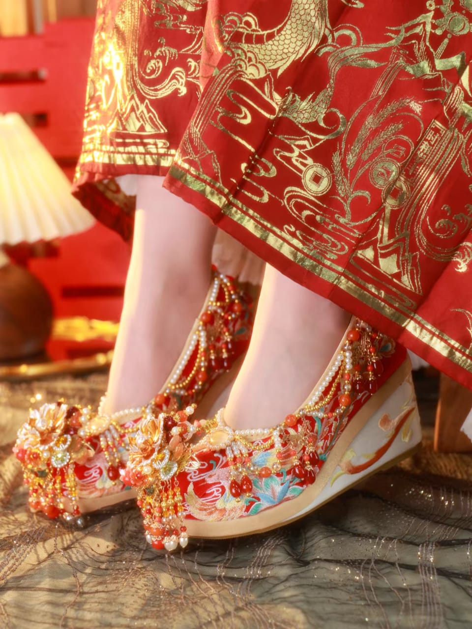 Ancient Chinese Hanfu Shoes |Traditional Chinese Wedding Shoes