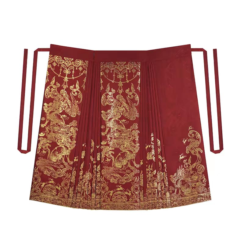 Mamian Skirt Wedding Reception Dress – Neo-Chinese Style Bridal Gown(Pre order 30days)