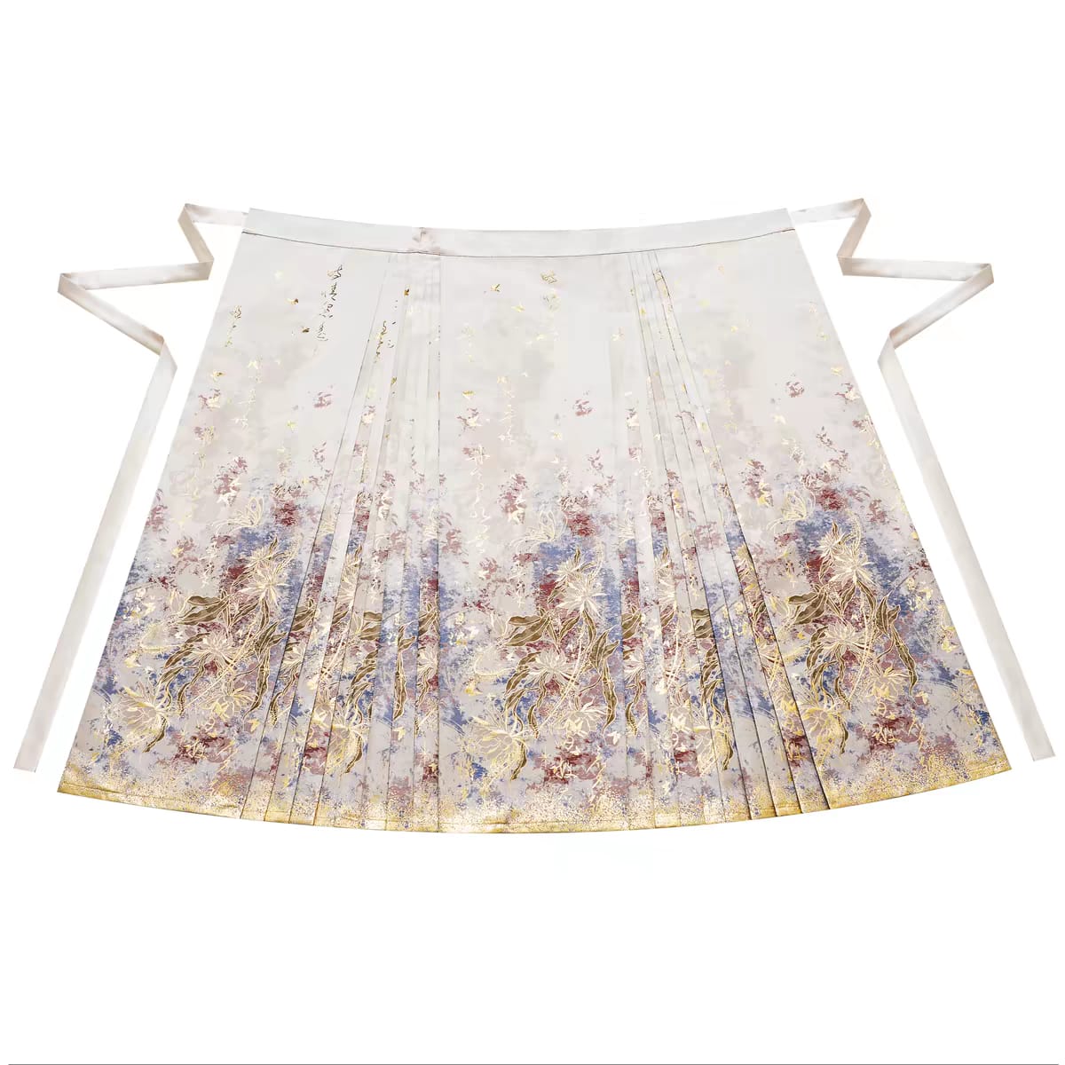 Gold‑Woven Mamian Skirt – Brocade Hanfu Skirt(single skirt)