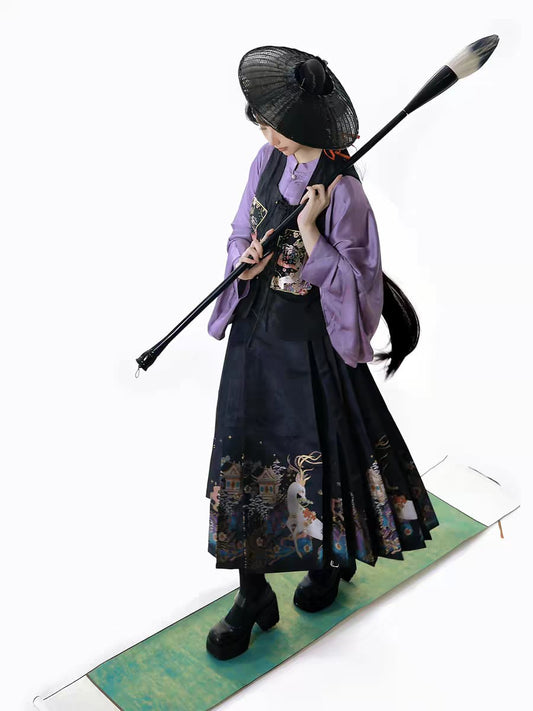 Hanfu Mamian Skirt Set – Complete Outfit S-XL