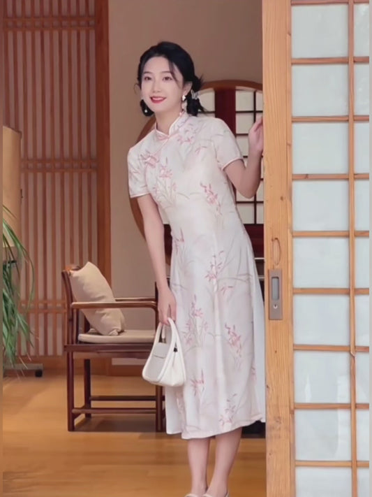 国风母女装旗袍cheongsam