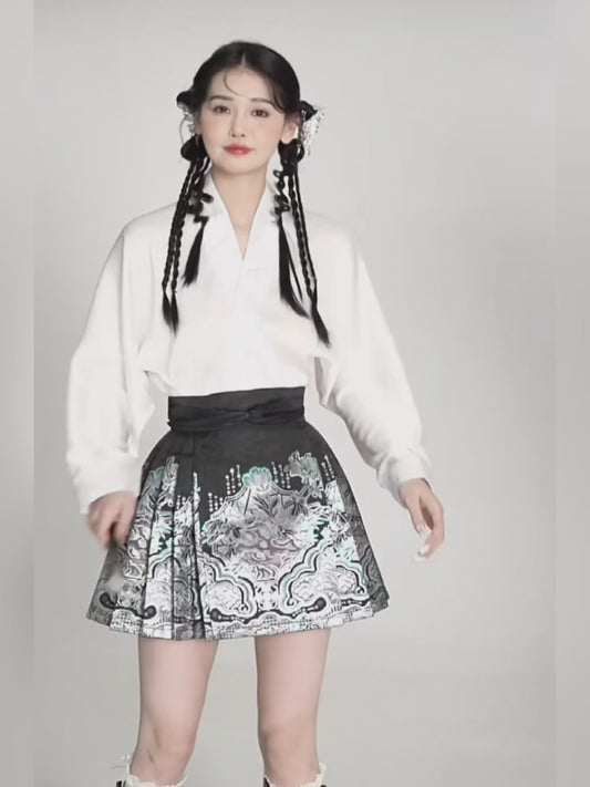 Jupe courte Ma Mian pour petites XS-XL