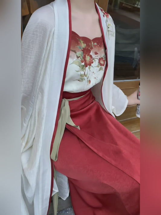 宋制汉服旋裙褙子S-L