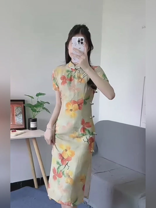 母女装旗袍亲子装母女穿搭cheongsam mother daughter