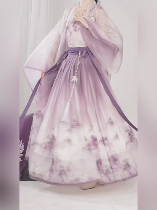 宋制汉服褙子百迭裙S-XL