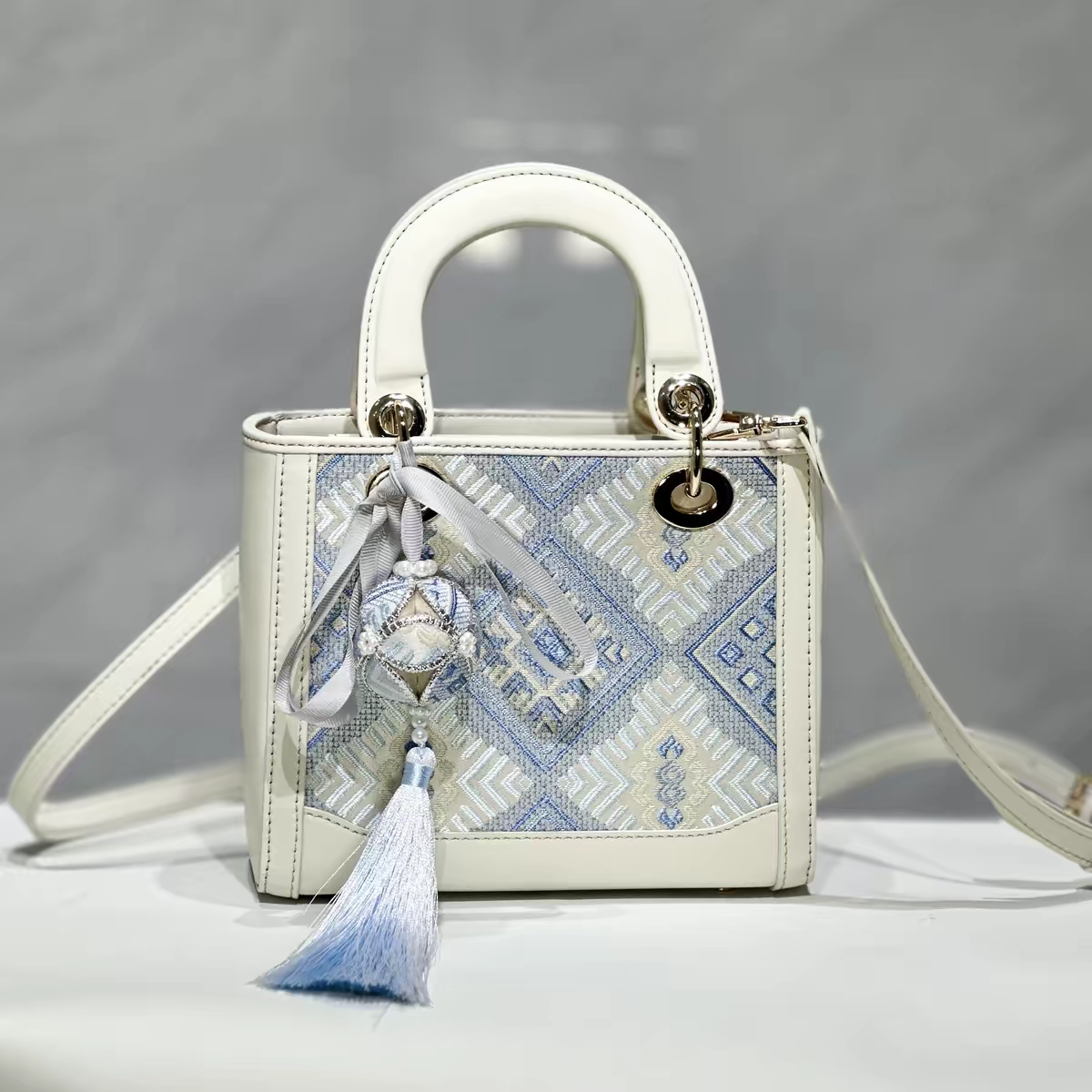 Zhuang Brocade Bag | Handmade Chinese Textile Art Handbag Inspired by Traditional Weaving