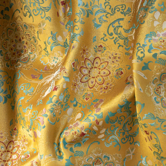 Premium Chinese Fabric for Hanfu, Qipao & Accessories – Jacquard Brocade & Silk Satin – Perfect for Bags, Dresses & DIY Chinese-Inspired Items