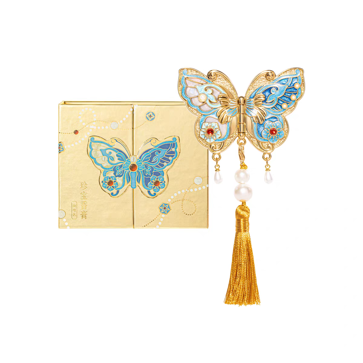 Minyak Wangi Padu Treasure Butterfly, Eau de Parfum, Wangian Tahan Lama, Hadiah Hari Jadi untuk Teman Wanita, Hadiah Perayaan Pertengahan Musim Luruh atau Hadiah Perkahwinan