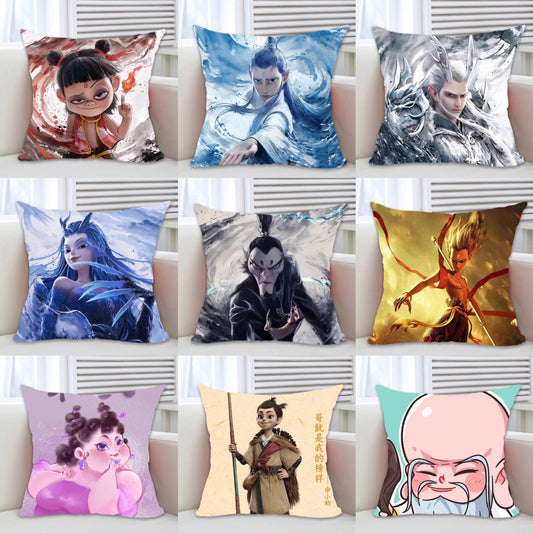 Nezha pillow and blanket combo