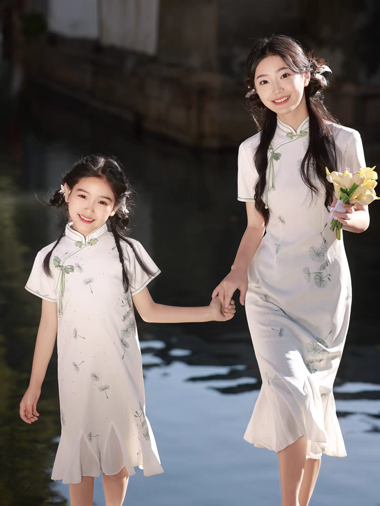母女装旗袍母女穿搭亲子装