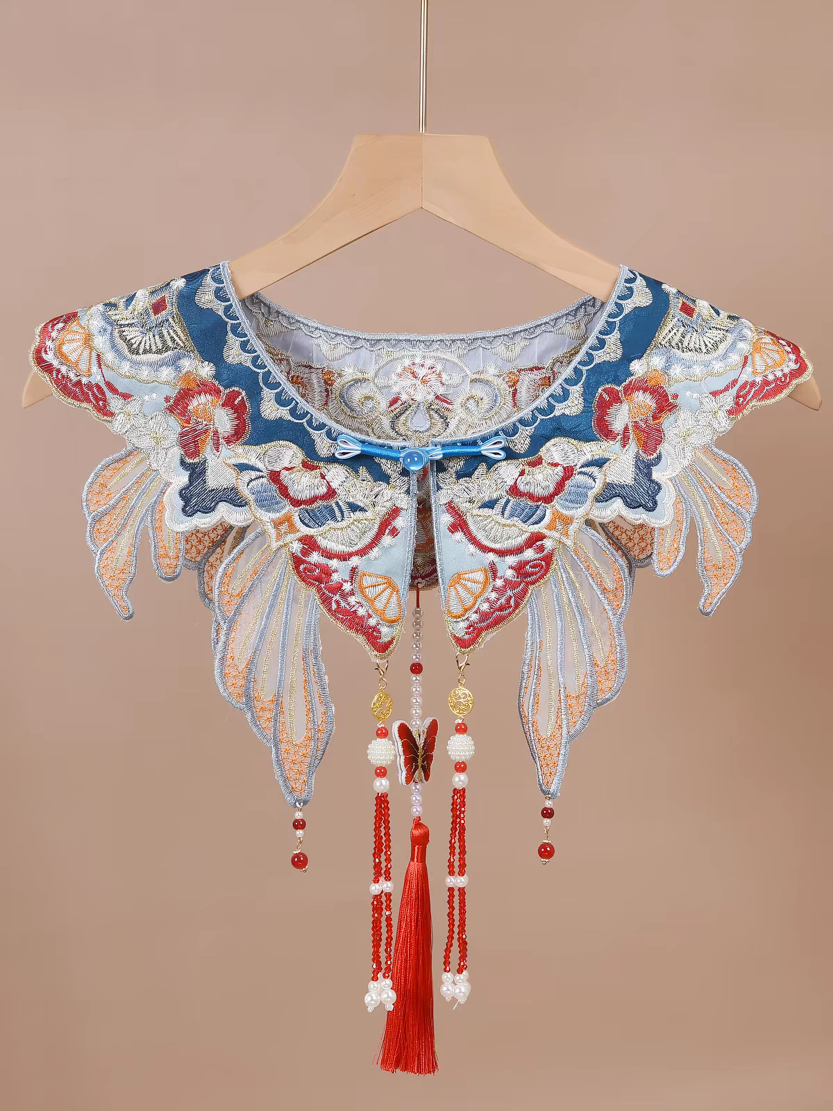 云肩Yunjian Chinese Cloud Collar – Traditional Embroidered Cape for Hanfu & Qipao