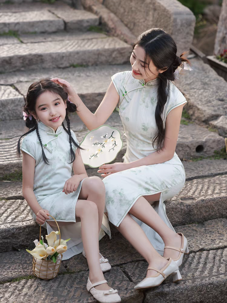 母女装旗袍母女穿搭亲子装