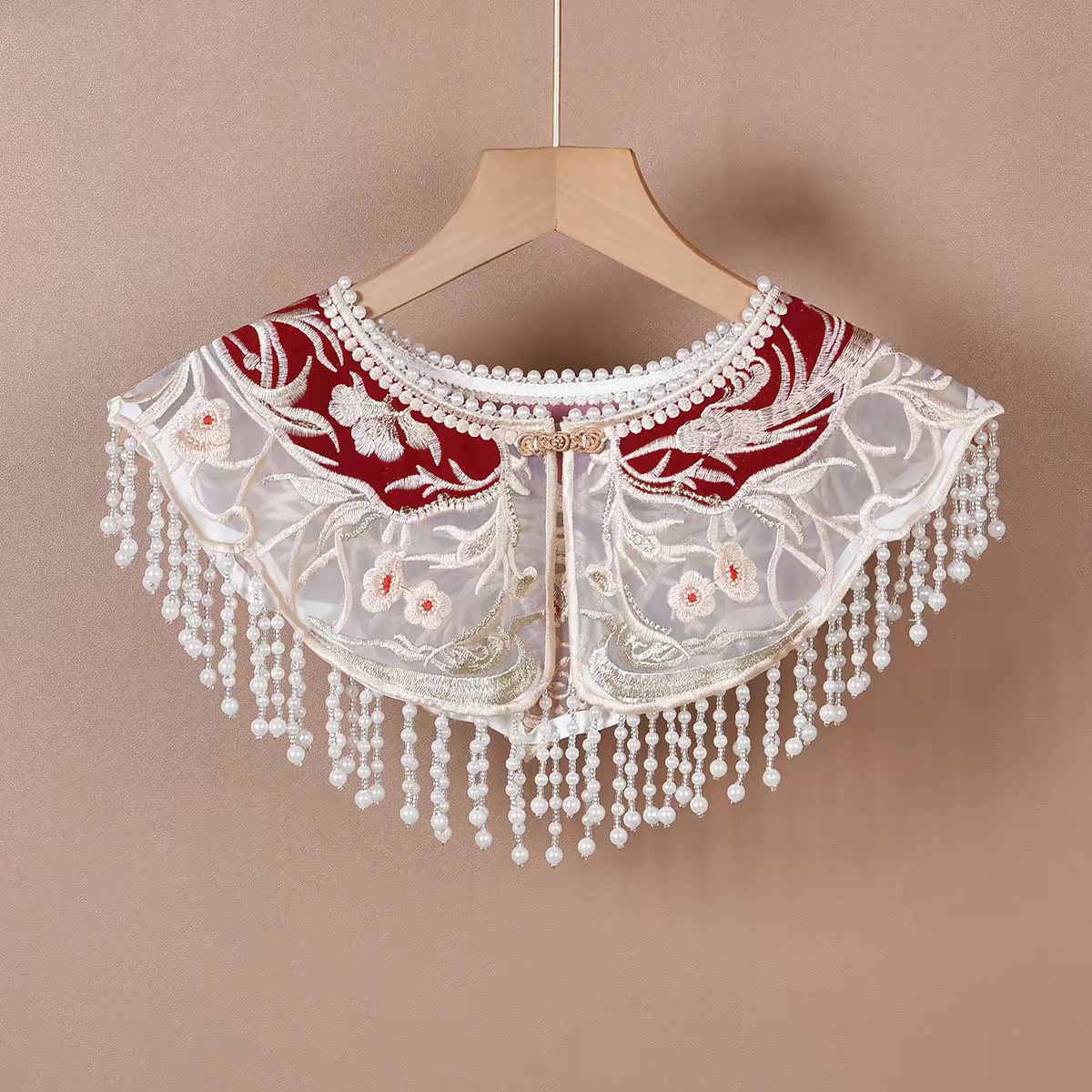 云肩Yunjian Chinese Cloud Collar – Traditional Embroidered Cape for Hanfu & Qipao