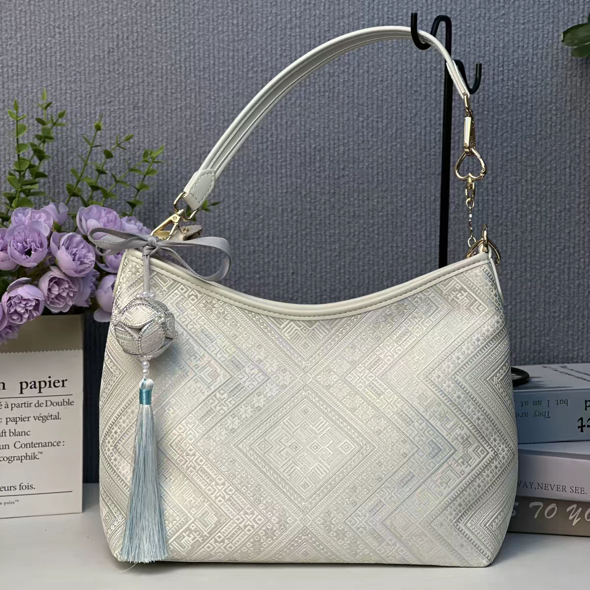 Zhuang Brocade Bag | Handmade Chinese Textile Art Handbag Inspired by Traditional Weaving