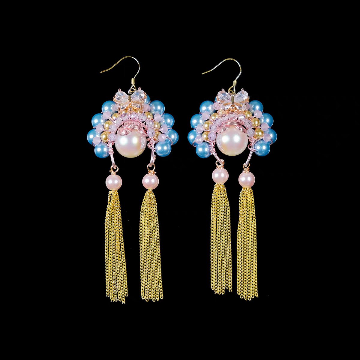 Diaochan New-Chinese Earrings – Inspired by Traditional Opera Huadan