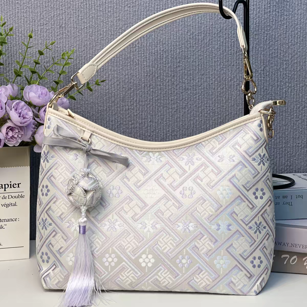 Zhuang Brocade Bag | Handmade Chinese Textile Art Handbag Inspired by Traditional Weaving