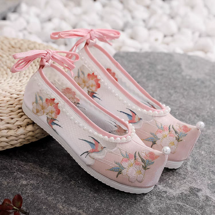网纱绣花鞋35-40