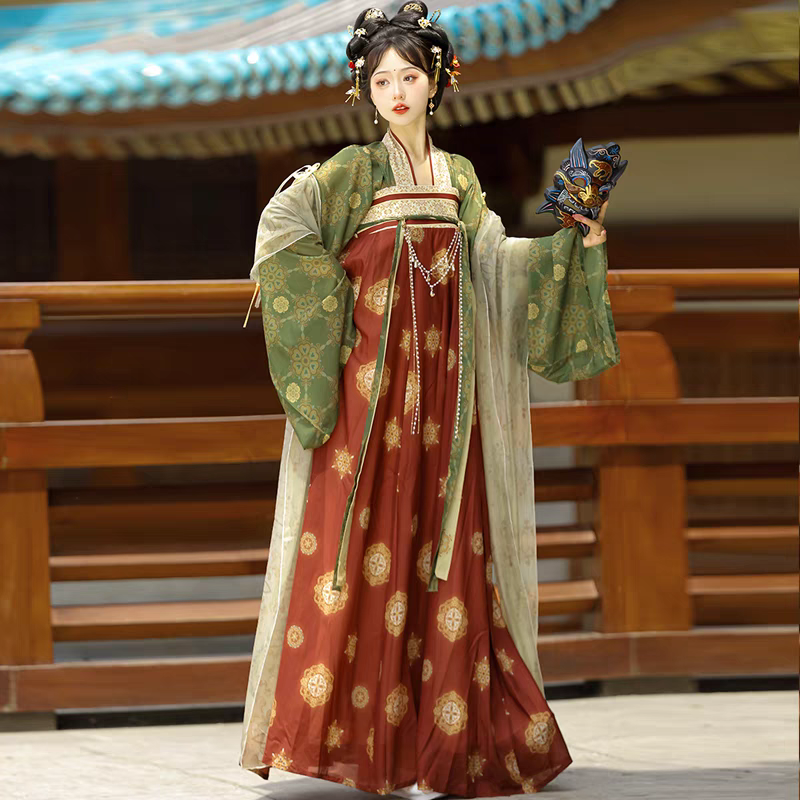 唐齐胸衫裙汉服S-XL hanfu