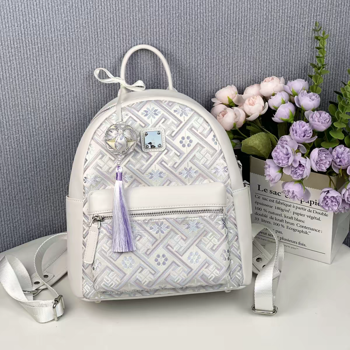 Zhuang Brocade Bag | Handmade Chinese Textile Art Handbag Inspired by Traditional Weaving