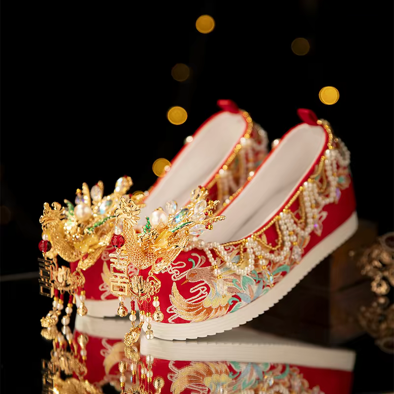 Ancient Chinese Hanfu Shoes |Traditional Chinese Wedding Shoes