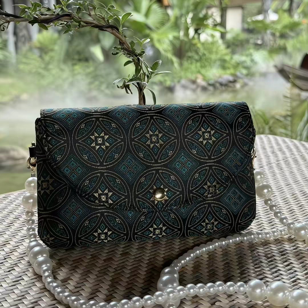 Zhuang Brocade Bag | Handmade Chinese Textile Art Handbag Inspired by Traditional Weaving