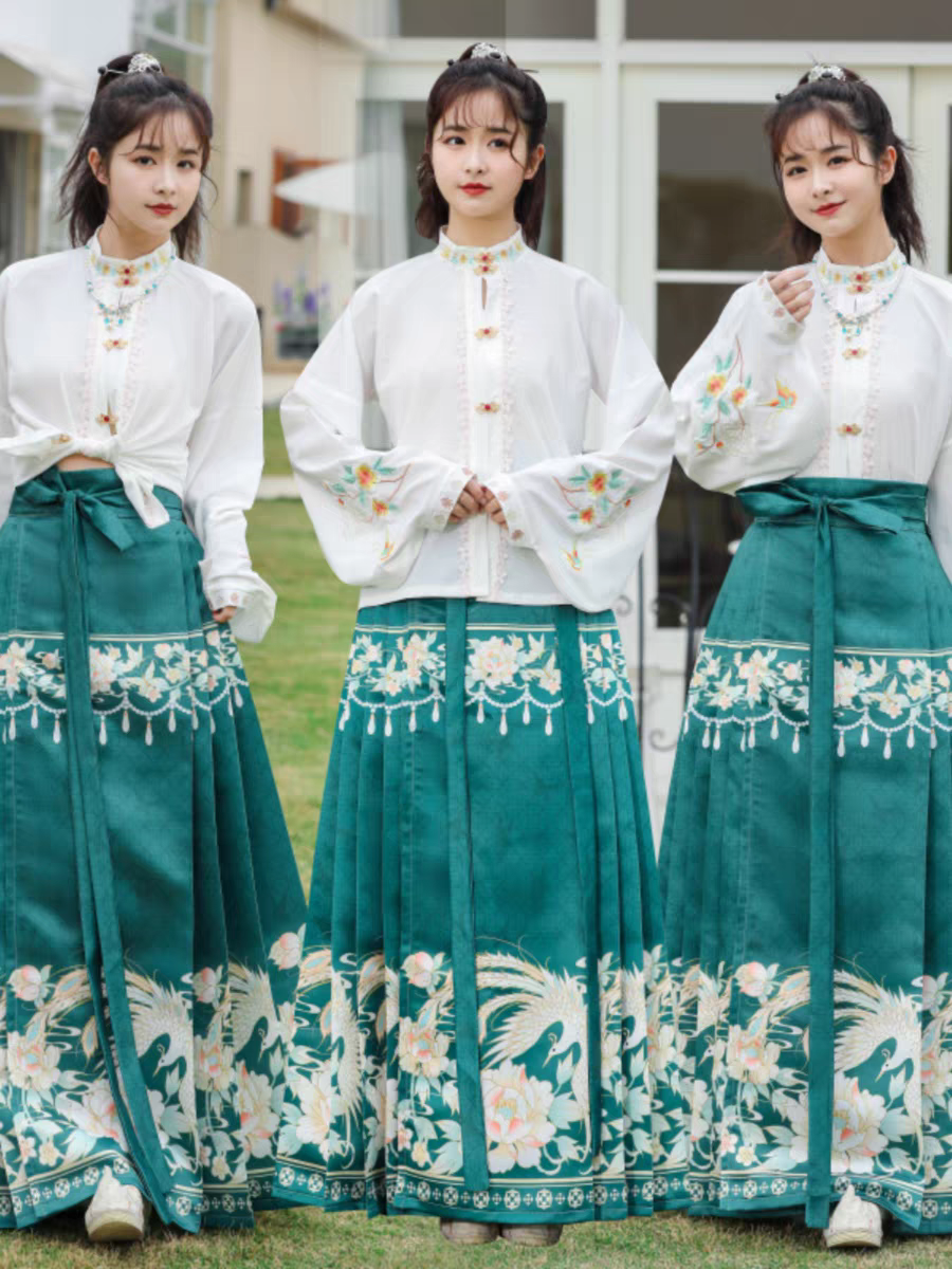 立领汉服马面裙hanfu horse face skirt S-6XL