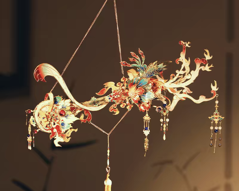 3D Metal DIY Assembly Sword Hairpin Model – Chinese Style Puzzle Gift & Hair Accessory