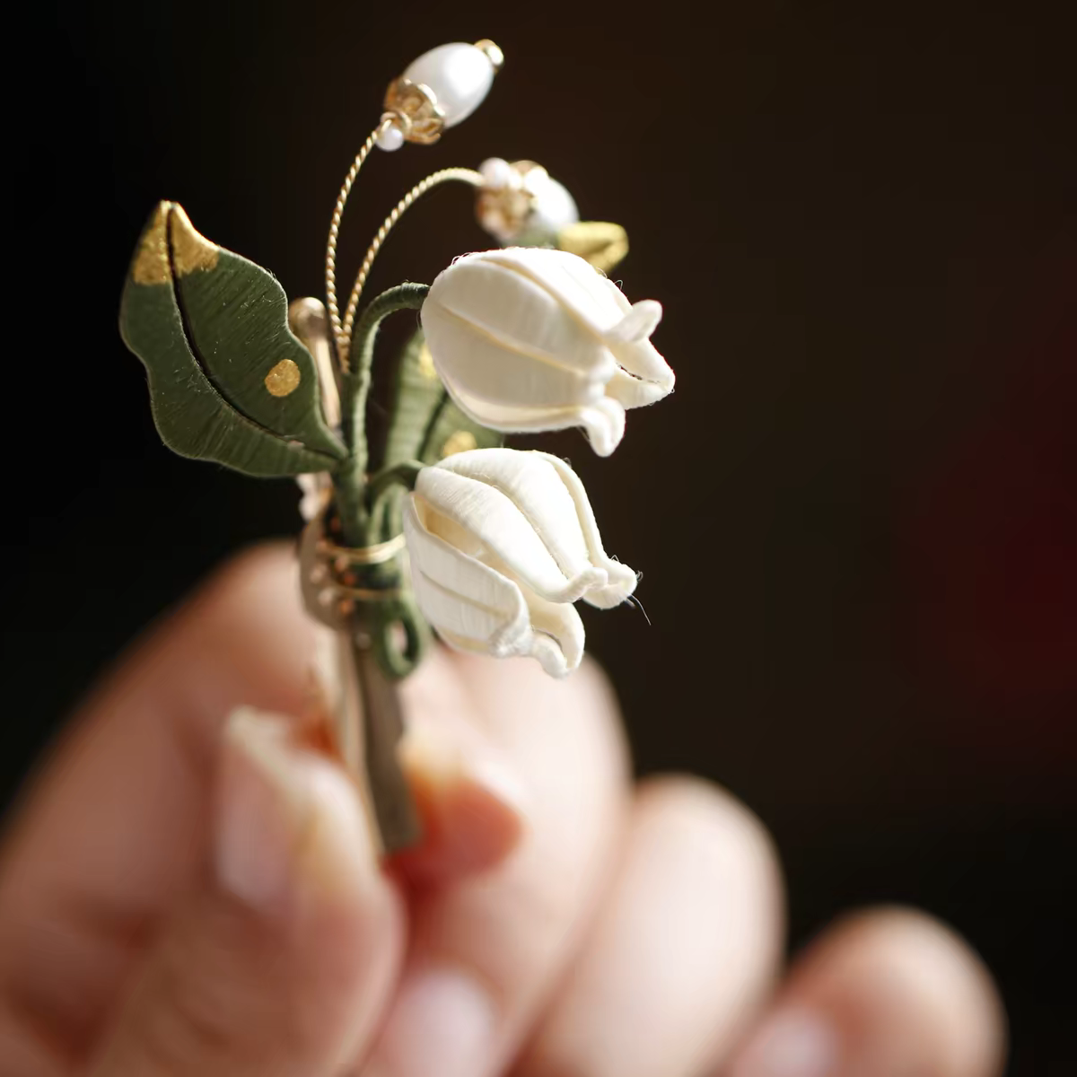 Chinese Twined Flower Hair Clip (Chanhua) – Intangible Cultural Heritage Silk Hairpin, Handmade Hair Accessory