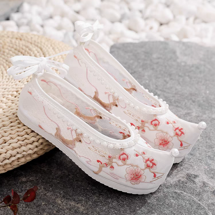 网纱绣花鞋35-40