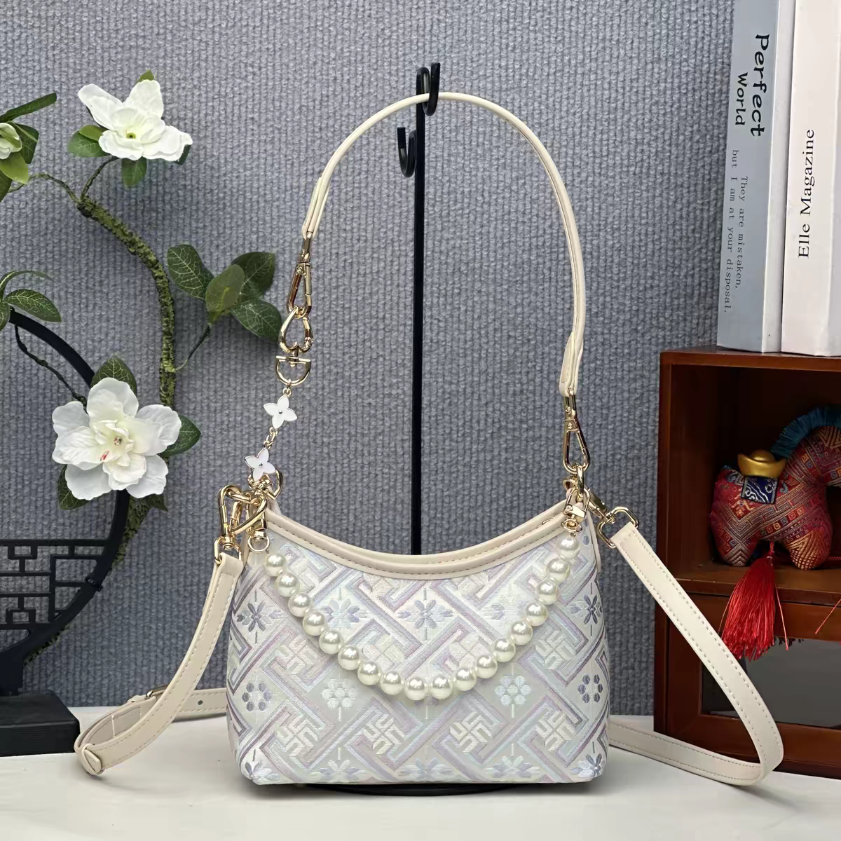 Zhuang Brocade Bag | Handmade Chinese Textile Art Handbag Inspired by Traditional Weaving
