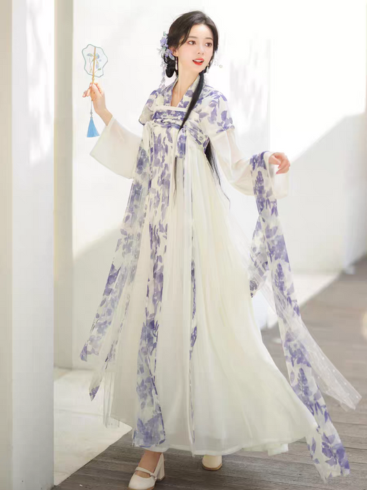 Ensemble jupe longue et haut Hanfu Tang