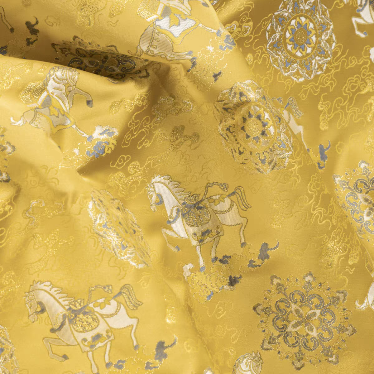 Premium Chinese Fabric for Hanfu – New Chinese Style Jacquard Brocade / Silk Satin Material – Perfect for DIY Hanfu & Traditional Clothing