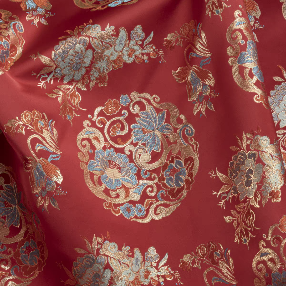 Premium Chinese Fabric for Hanfu, Qipao & Accessories – Jacquard Brocade & Silk Satin – Perfect for Bags, Dresses & DIY Chinese-Inspired Items