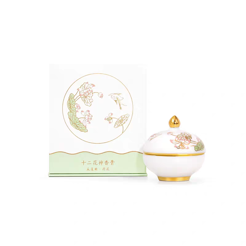 Forbidden City | Twelve Flower Deities Solid Perfume – Museum Cultural & Creative Gift for Weddings, Birthdays, Women's Souvenir