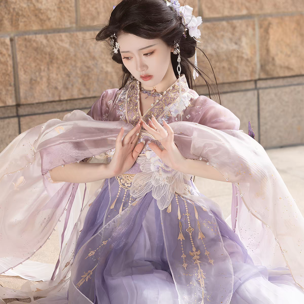 Tang-style Hanfu-inspired chest-high skirt and improved high-waist skirt