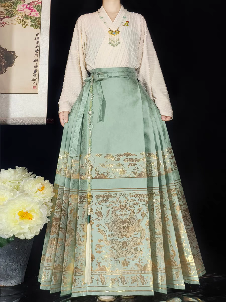 Matching Hanfu Ma-mian Skirt Set S-4XL