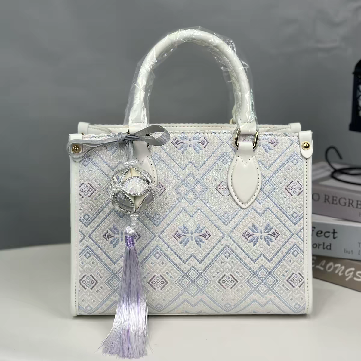 Zhuang Brocade Bag | Handmade Chinese Textile Art Handbag Inspired by Traditional Weaving