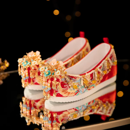 Ancient Chinese Hanfu Shoes |Traditional Chinese Wedding Shoes