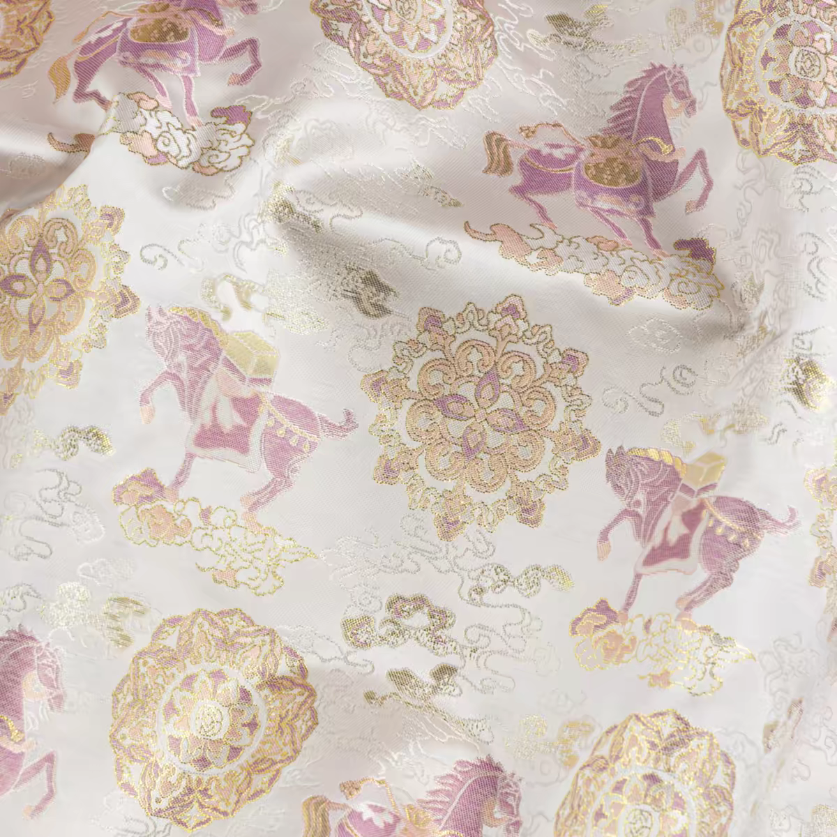 Premium Chinese Fabric for Hanfu – New Chinese Style Jacquard Brocade / Silk Satin Material – Perfect for DIY Hanfu & Traditional Clothing